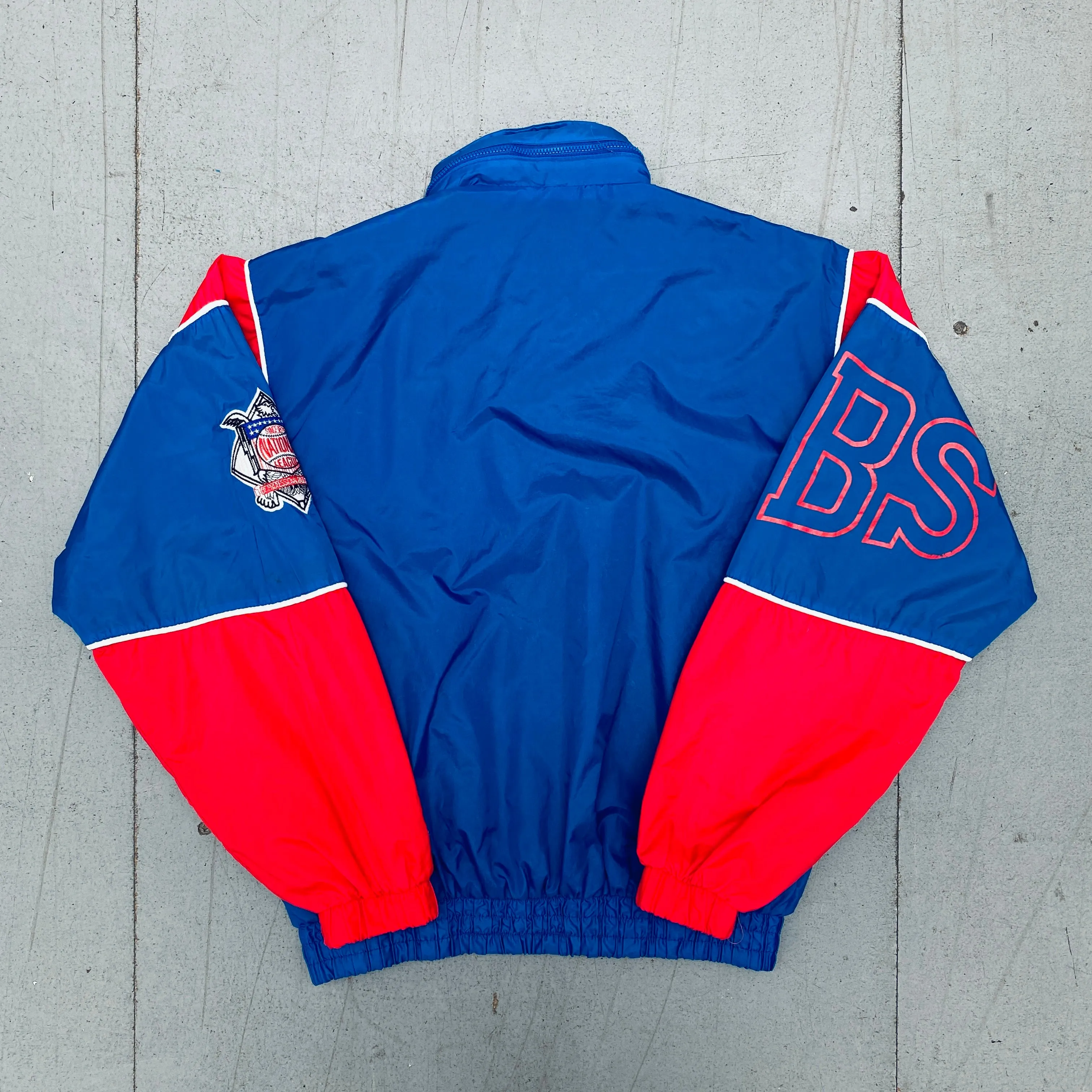 Chicago Cubs: 1990's Fullzip Starter Windbreaker w/ Hood (S)