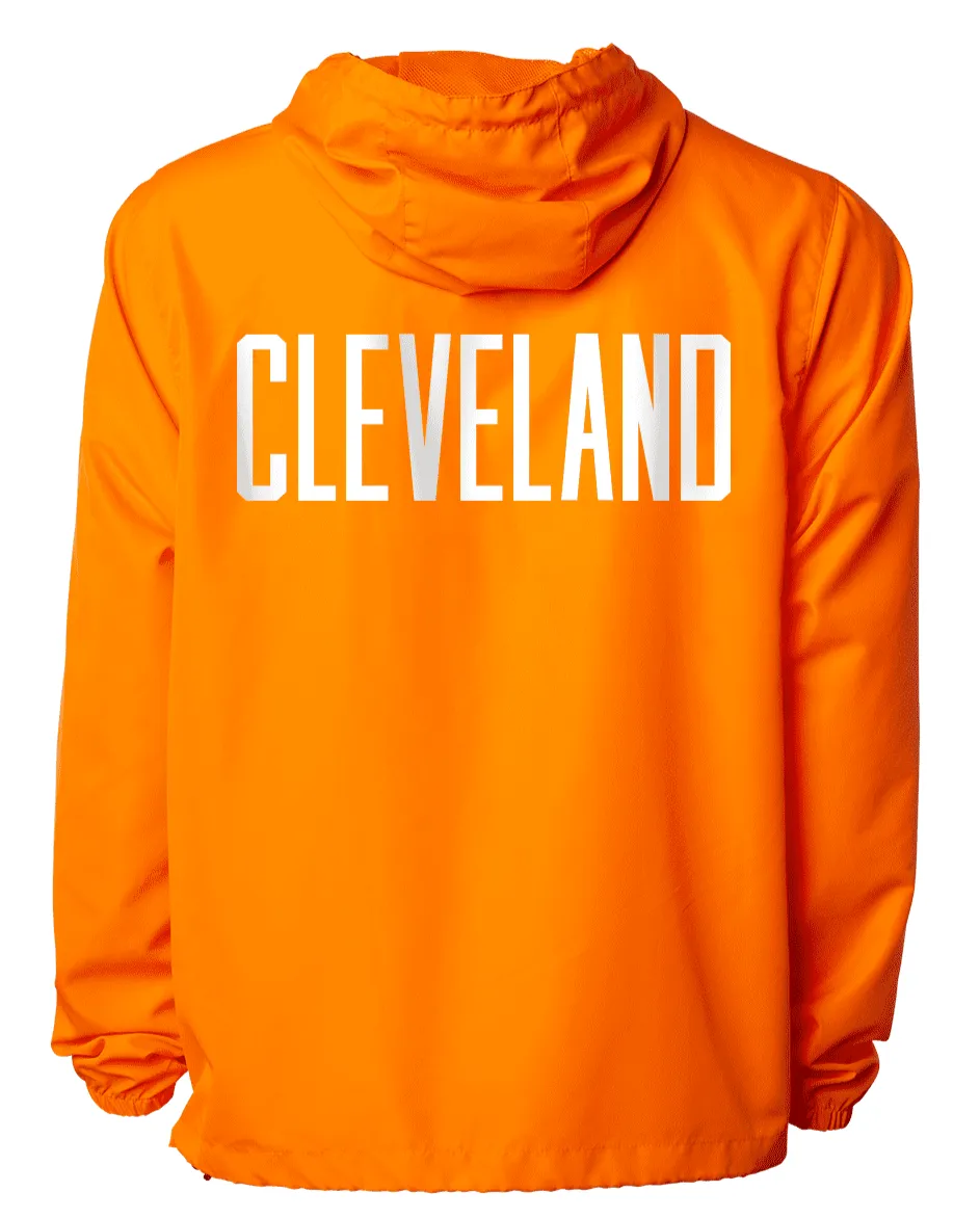 CLE Logo Windbreaker - Safety Orange