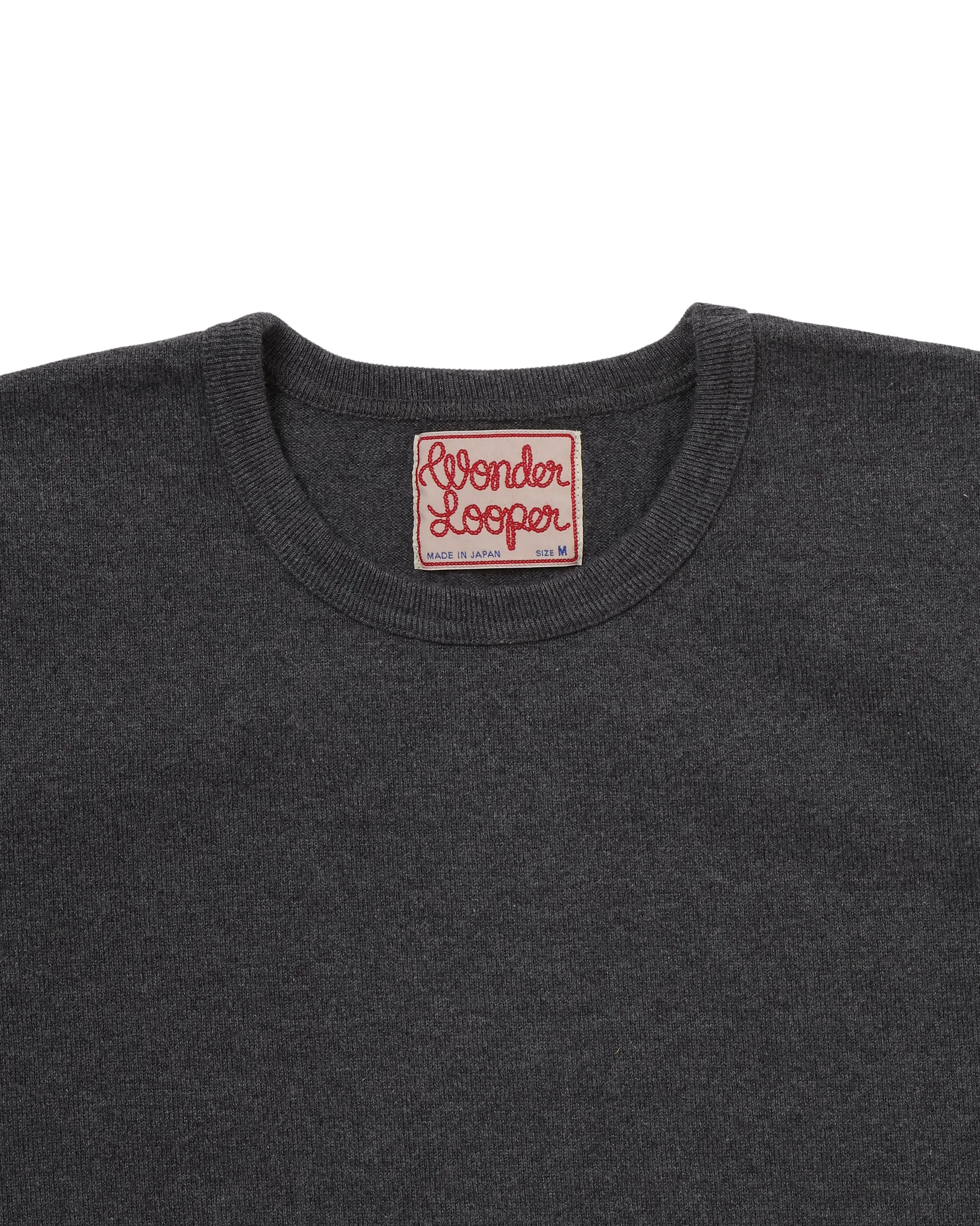 Crewneck T-shirt - Double Heavyweight - Charcoal