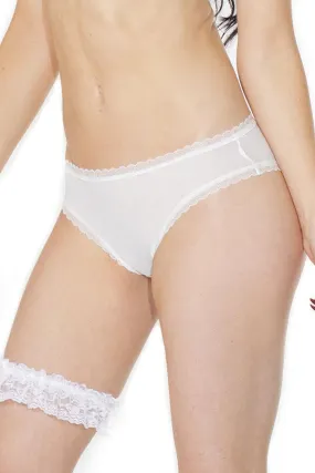 Crotchless Panty with Veil Detail