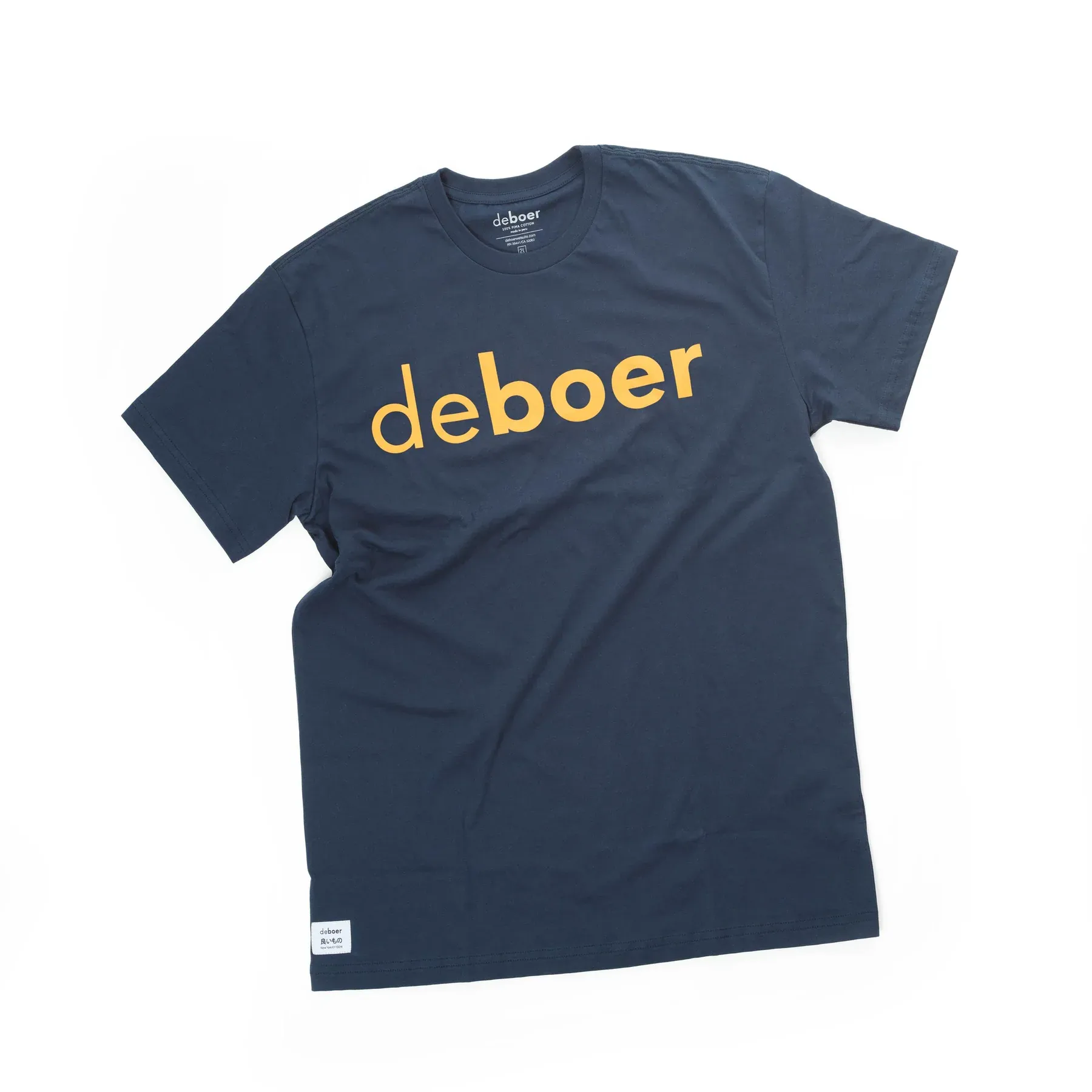 deboer Men's Tee Navy & Safran