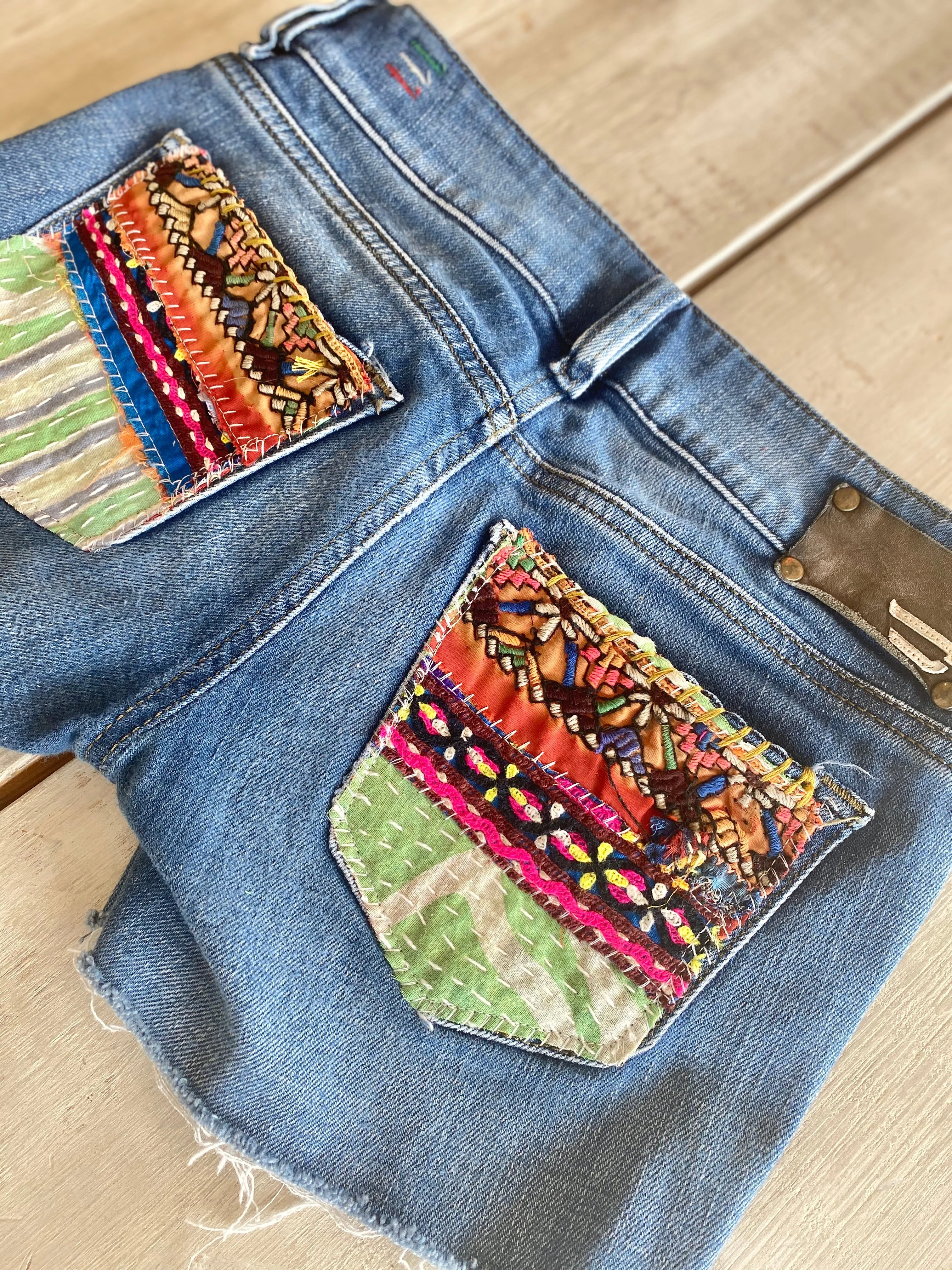 Diesel Up- cycled denim shorts