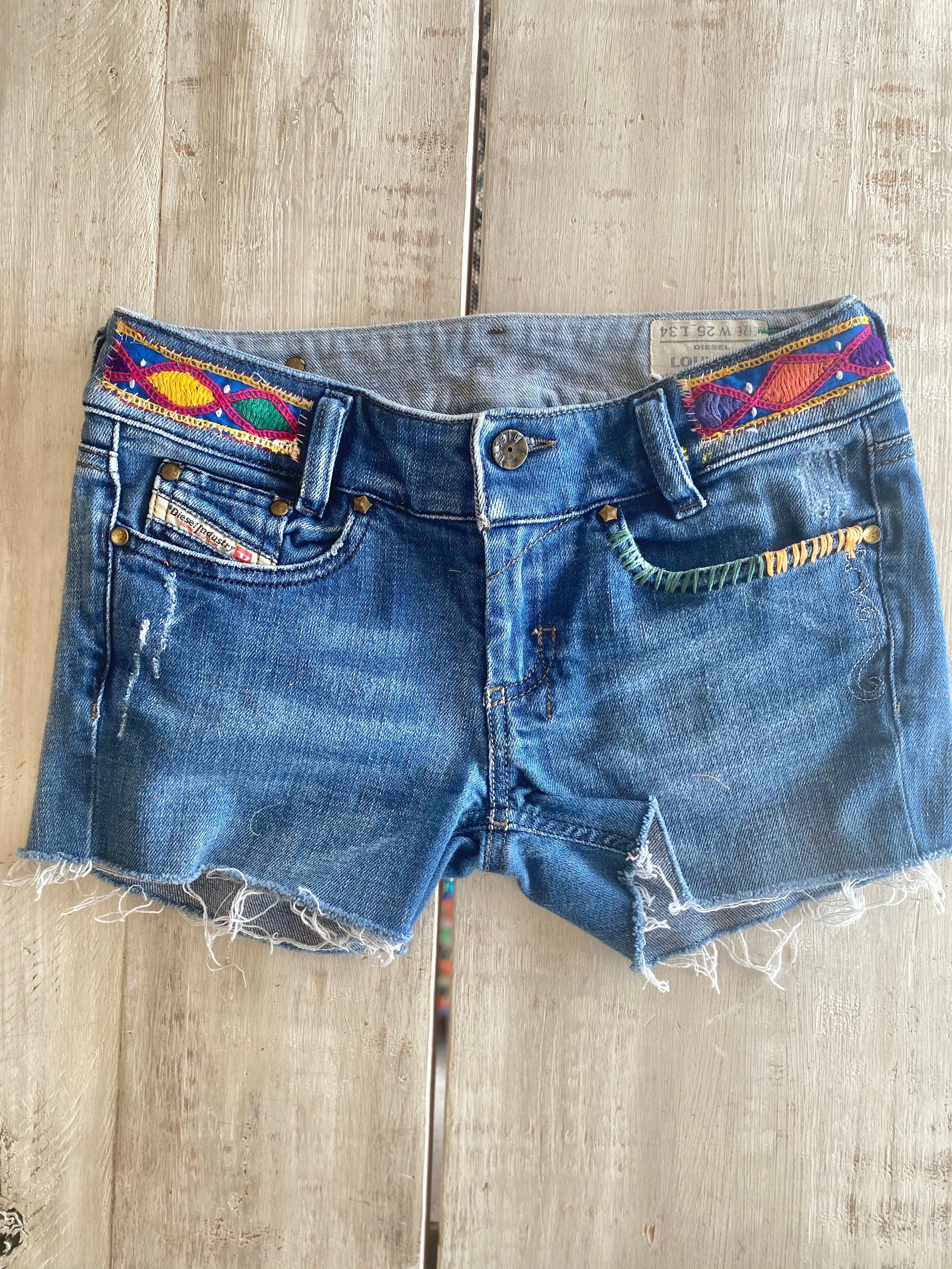 Diesel Up- cycled denim shorts