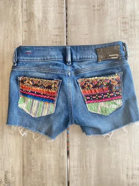 Diesel Up- cycled denim shorts