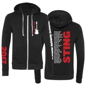 Down, Down, Down Zip Hoodie