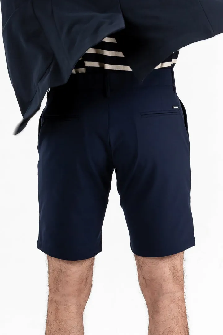 Eco Navy Stretch Chino Shorts