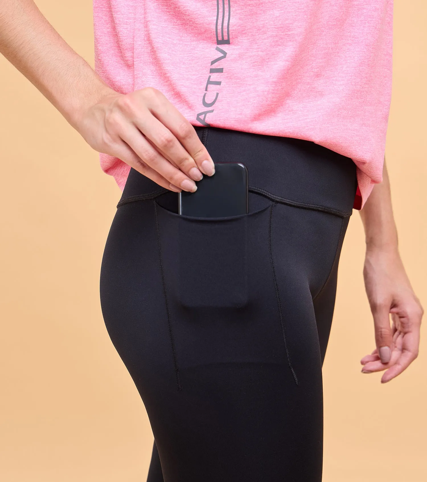 Enamor A606 Calm Legging - Dry Fit High Waist Basic Workout Leggings for Active Comfort