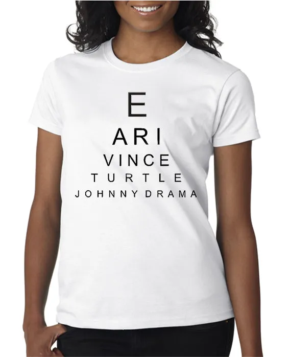 Entourage Eye Chart t-shirt