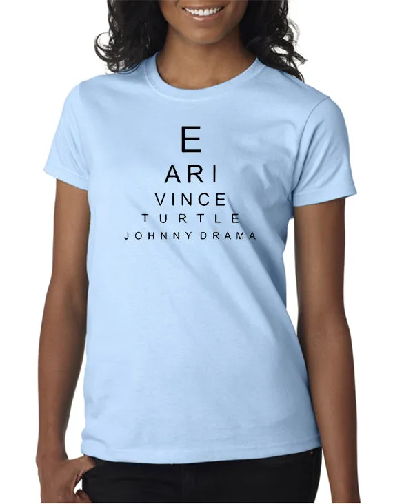 Entourage Eye Chart t-shirt