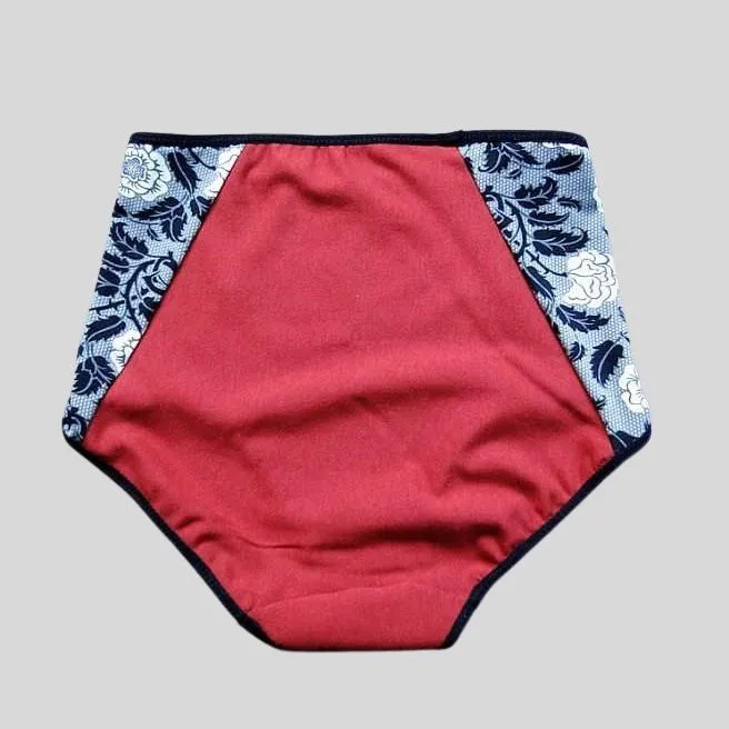 Floral high-cut women's brief