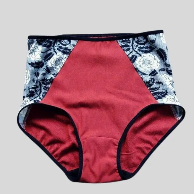 Floral high-cut women's brief