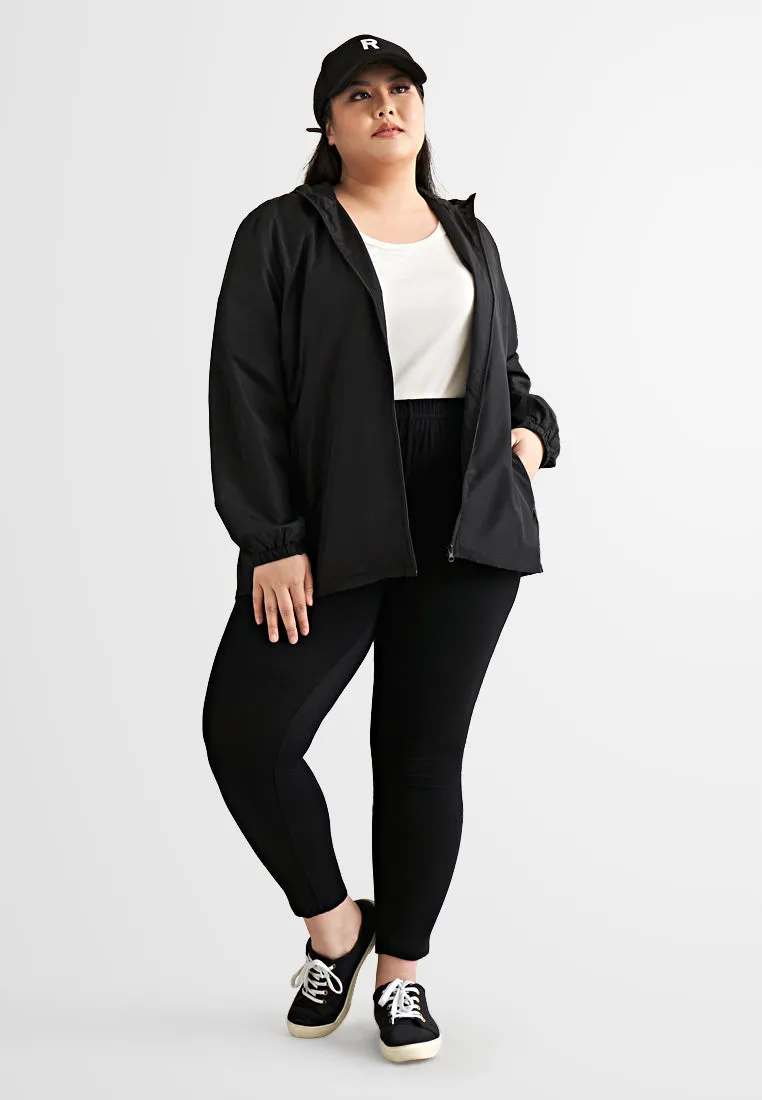 Gale Plus Size Hooded Windbreaker