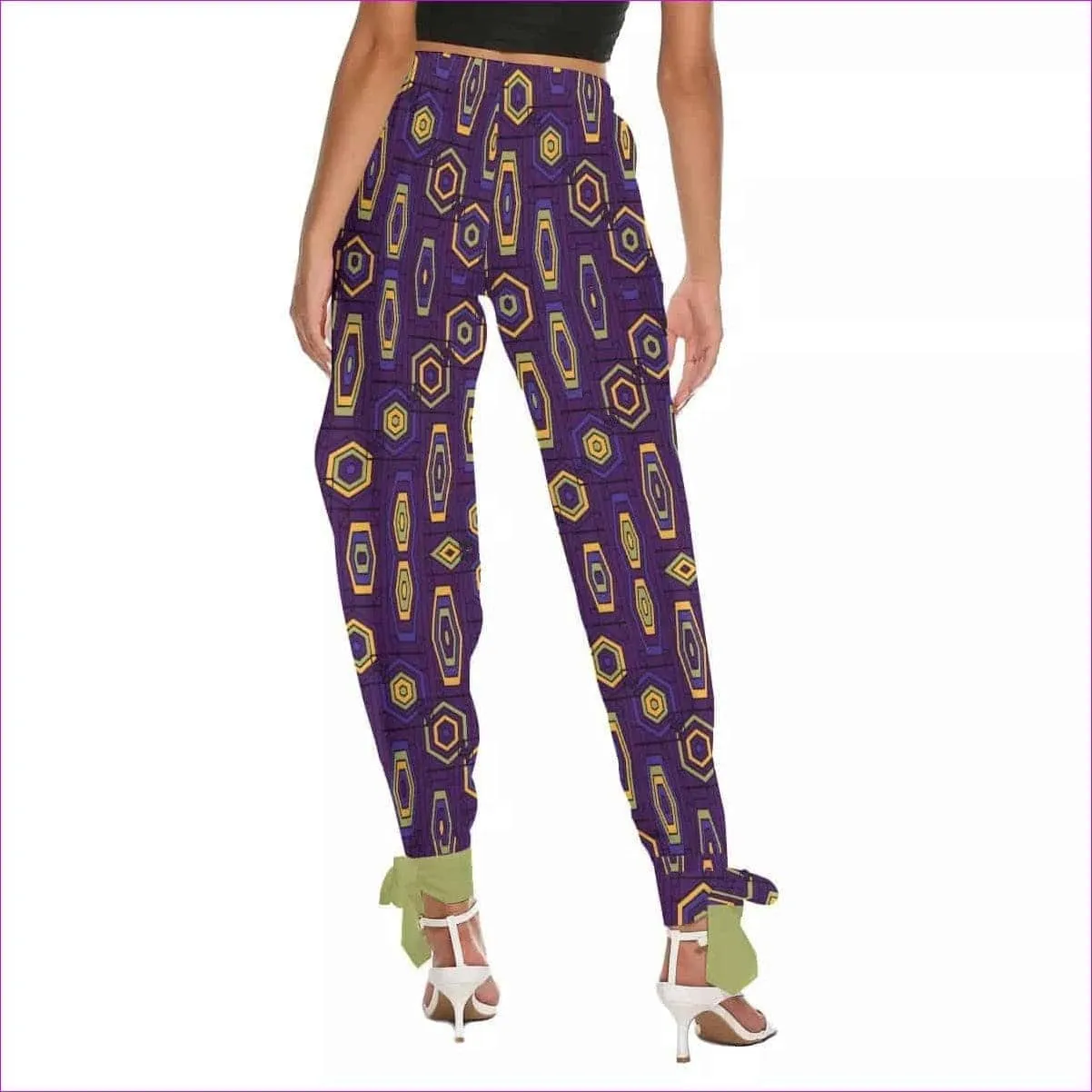 Geode in Color Womens Side Cut-Out Bottom Strap Pants