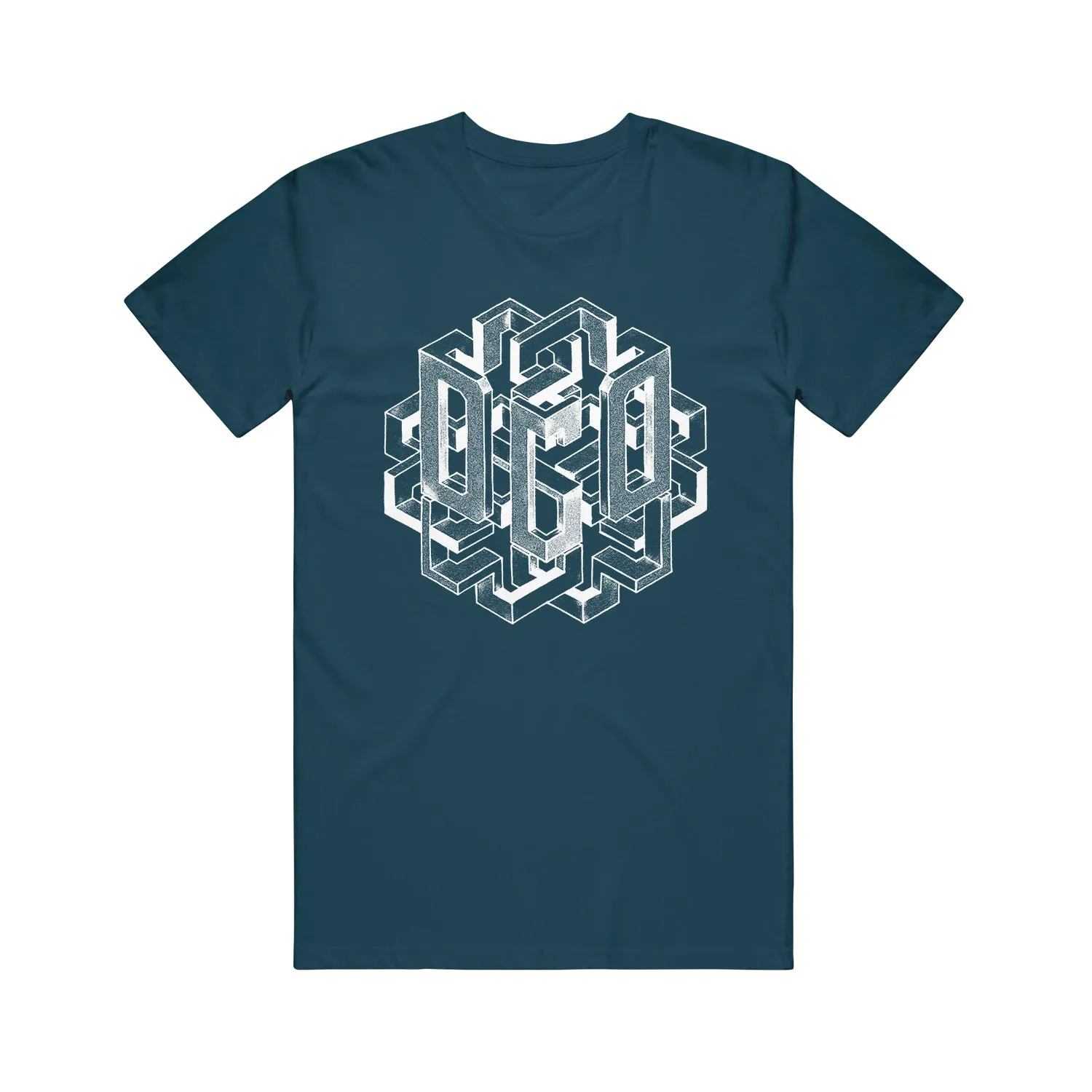 Geometric Deep Teal T-Shirt