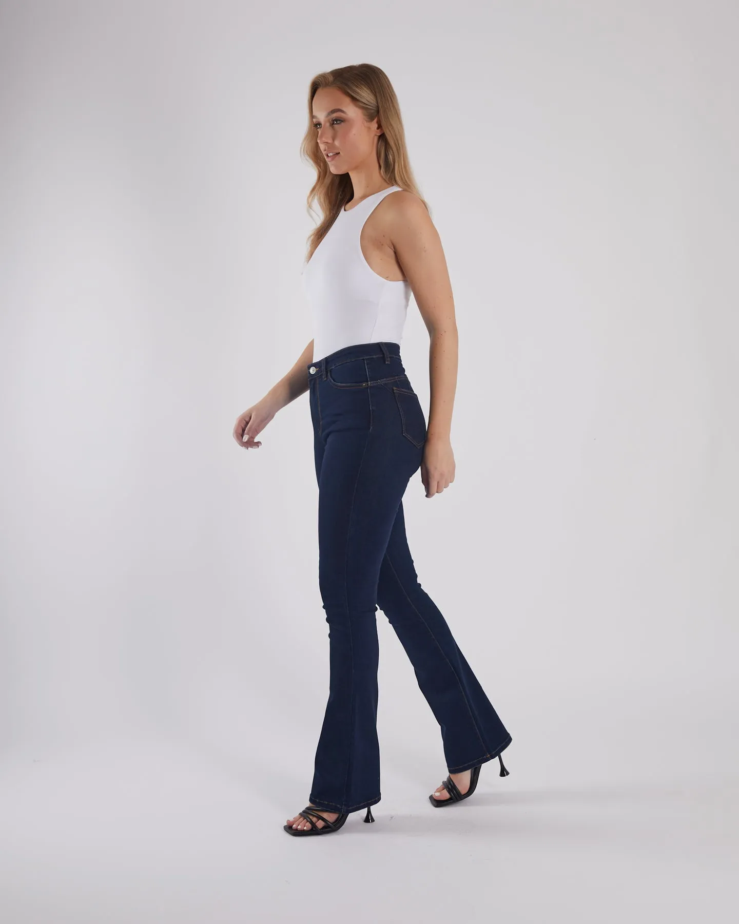 Gina High Rise Bootleg Indigo Blue