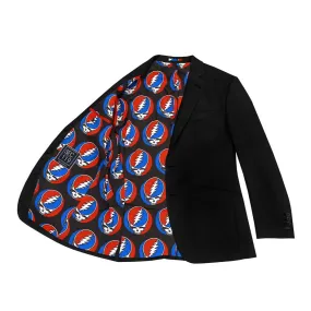 Grateful Dead Black Steal Your Face Lined Sport Coat