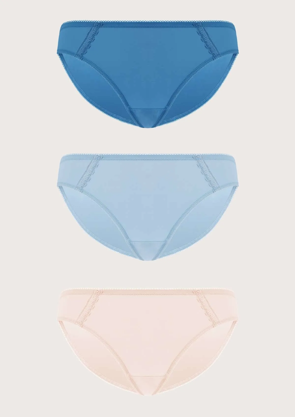 HSIA Soft Stretch Smooth Bikini Panties 3 Pack