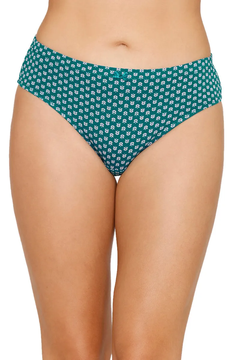 Inner Elastic Printed Mid Rise Bikini Panty (Pack of 3)