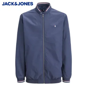 Jack & Jones Brando Navy Bomber Jacket Navy