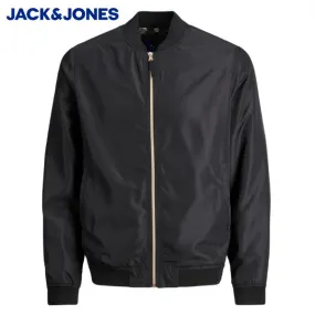 Jack & Jones Clubing Black Bomber Jacket Black