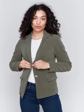 Knit Corduroy Blazer - Spruce