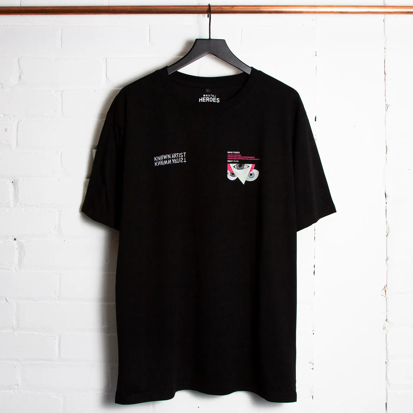 Known Artist 019 Back Print - Tshirt - Black