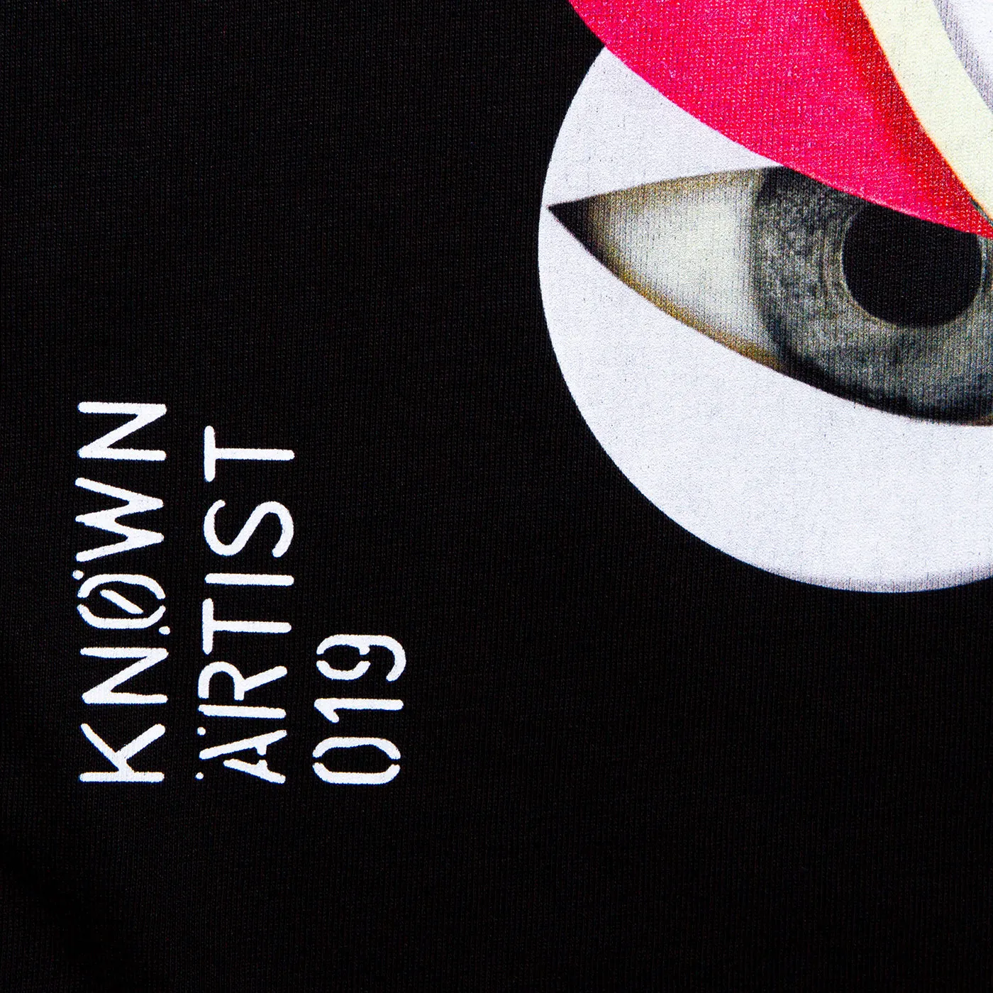 Known Artist 019 Back Print - Tshirt - Black