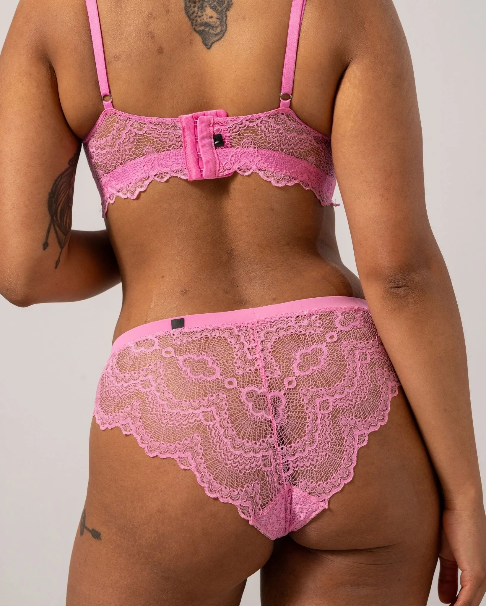 Lace Period Cheeky Candy Pink