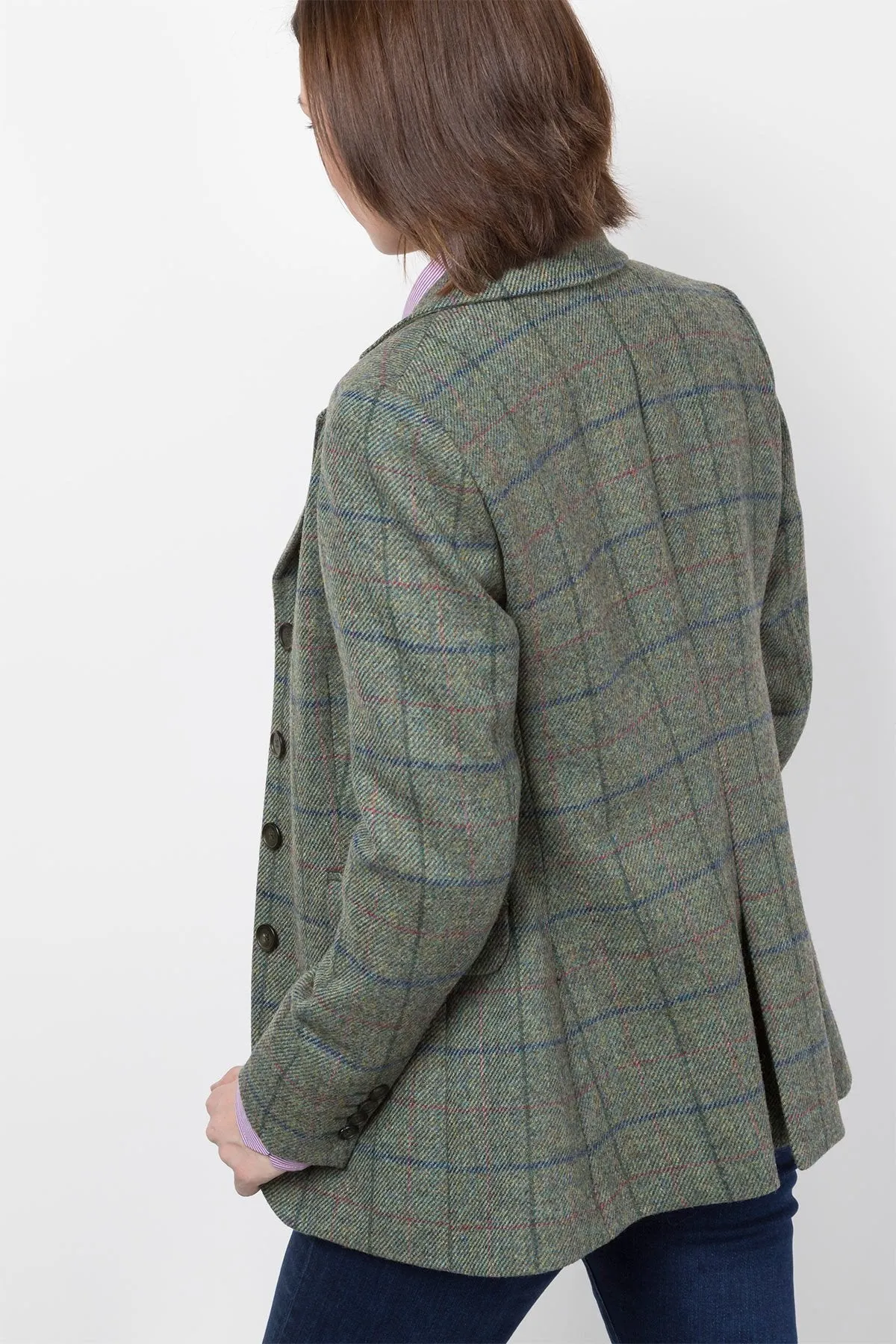 Ladies Long Tweed Blazer - Kate