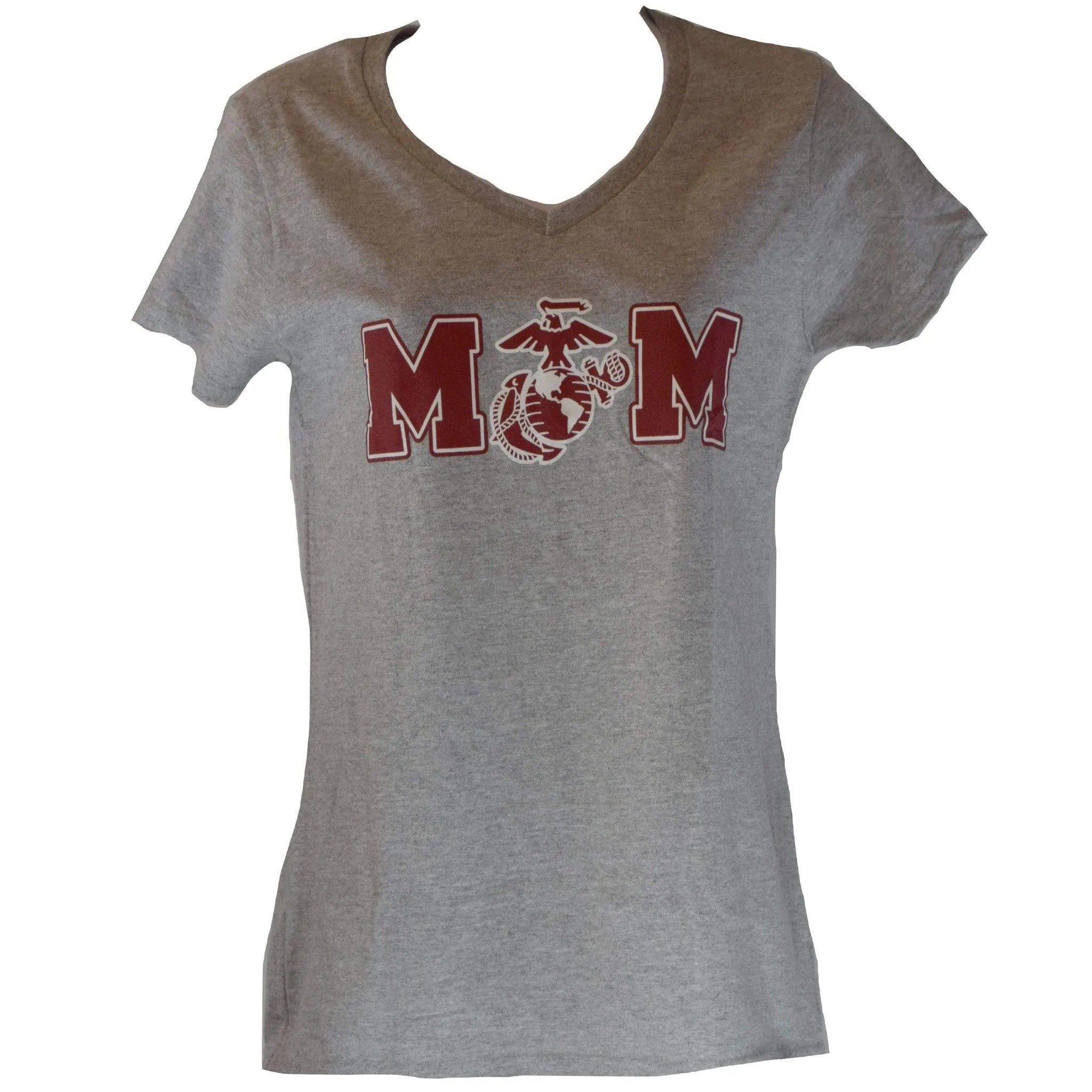 Ladies Mom with EGA V-Neck T-Shirt