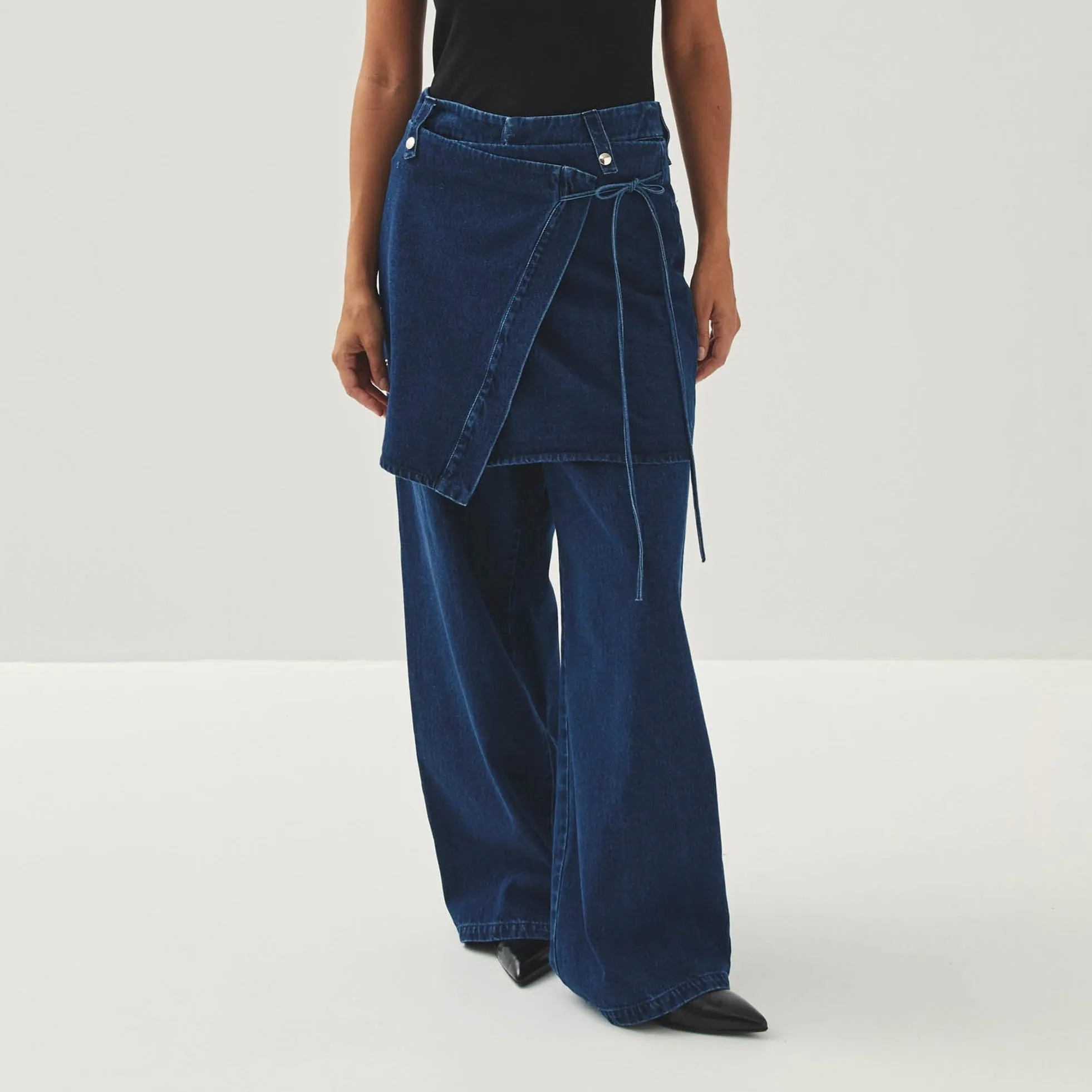 Liliana Blue Denim Trousers