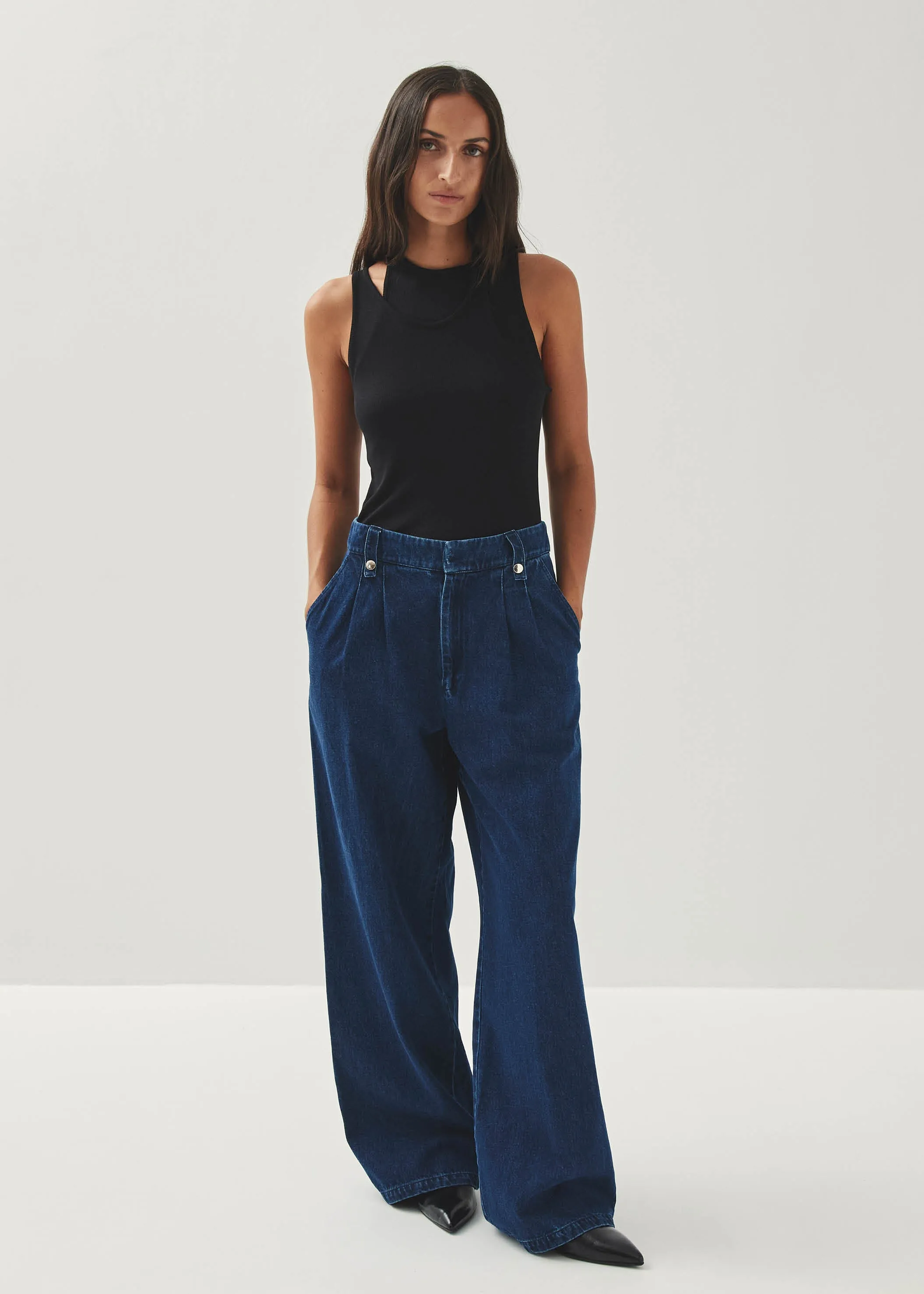 Liliana Blue Denim Trousers