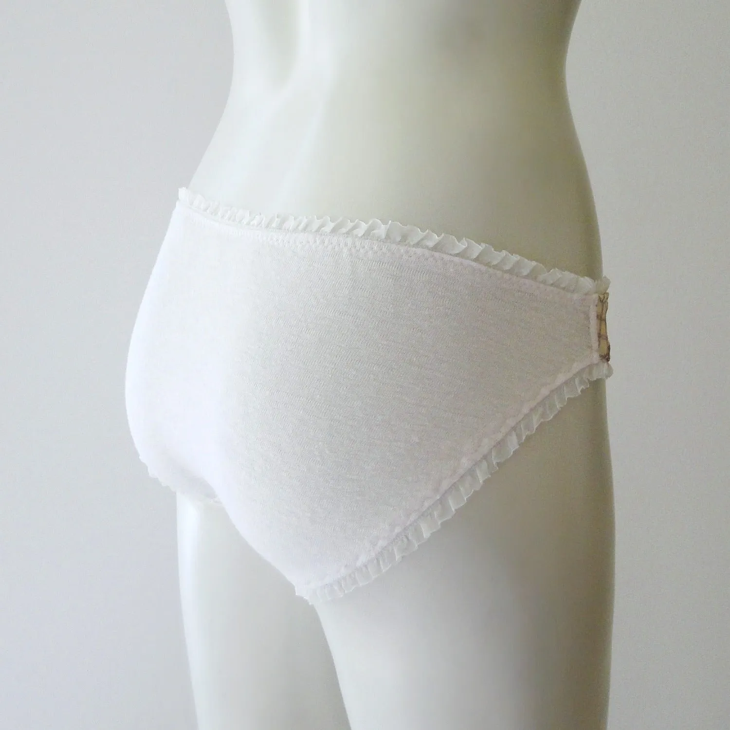 Linen bikini brief for women