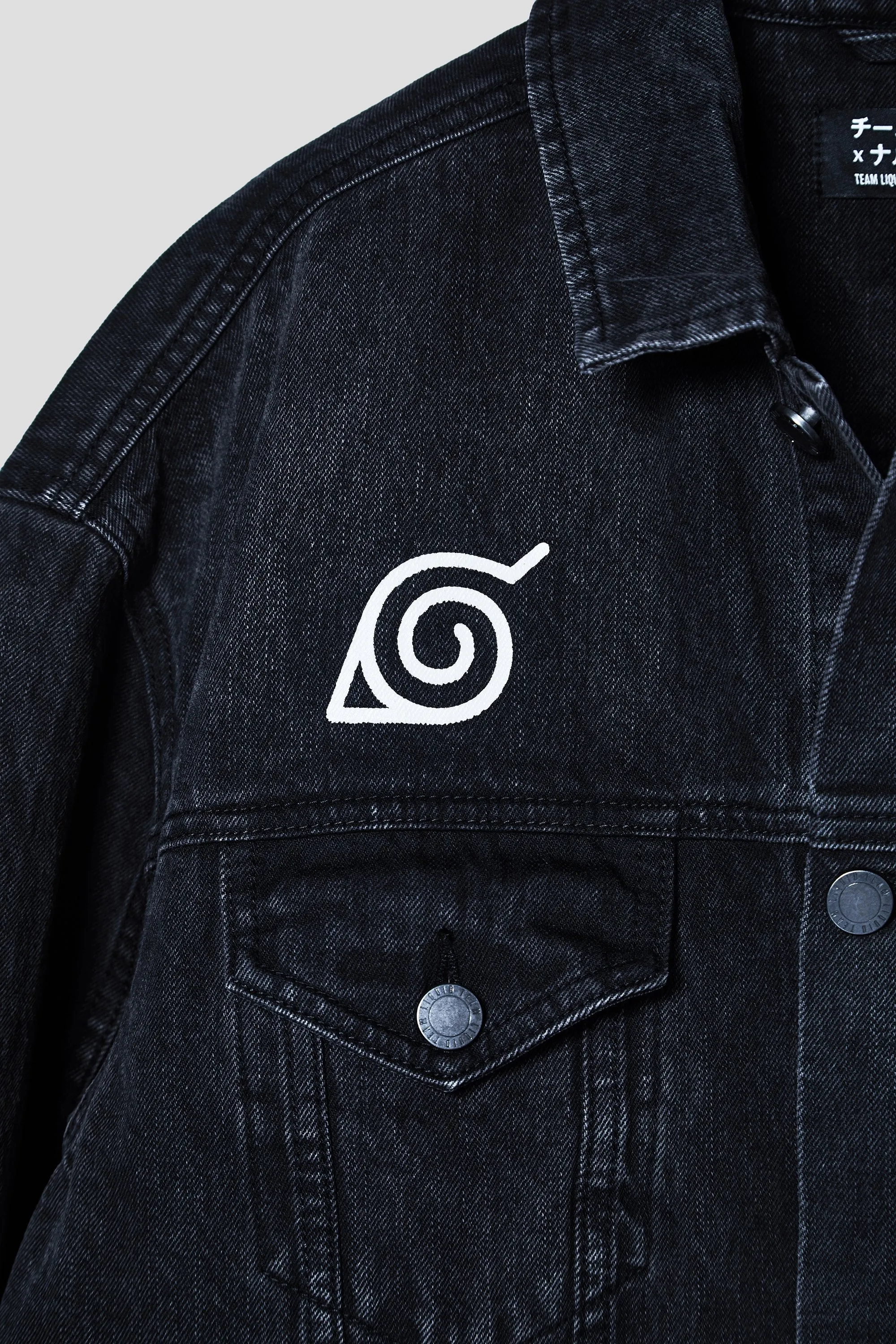 LIQUID x NARUTO LEAF VILLAGE DENIM JACKET