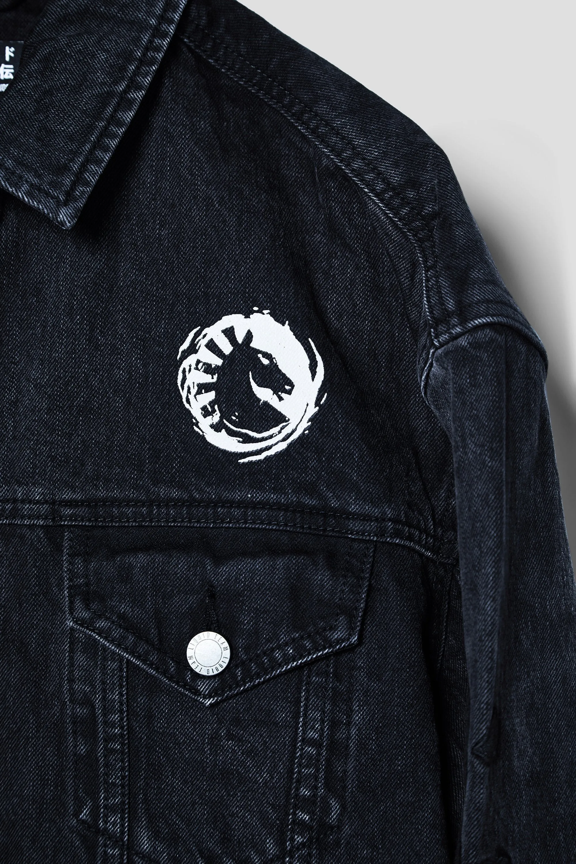 LIQUID x NARUTO LEAF VILLAGE DENIM JACKET