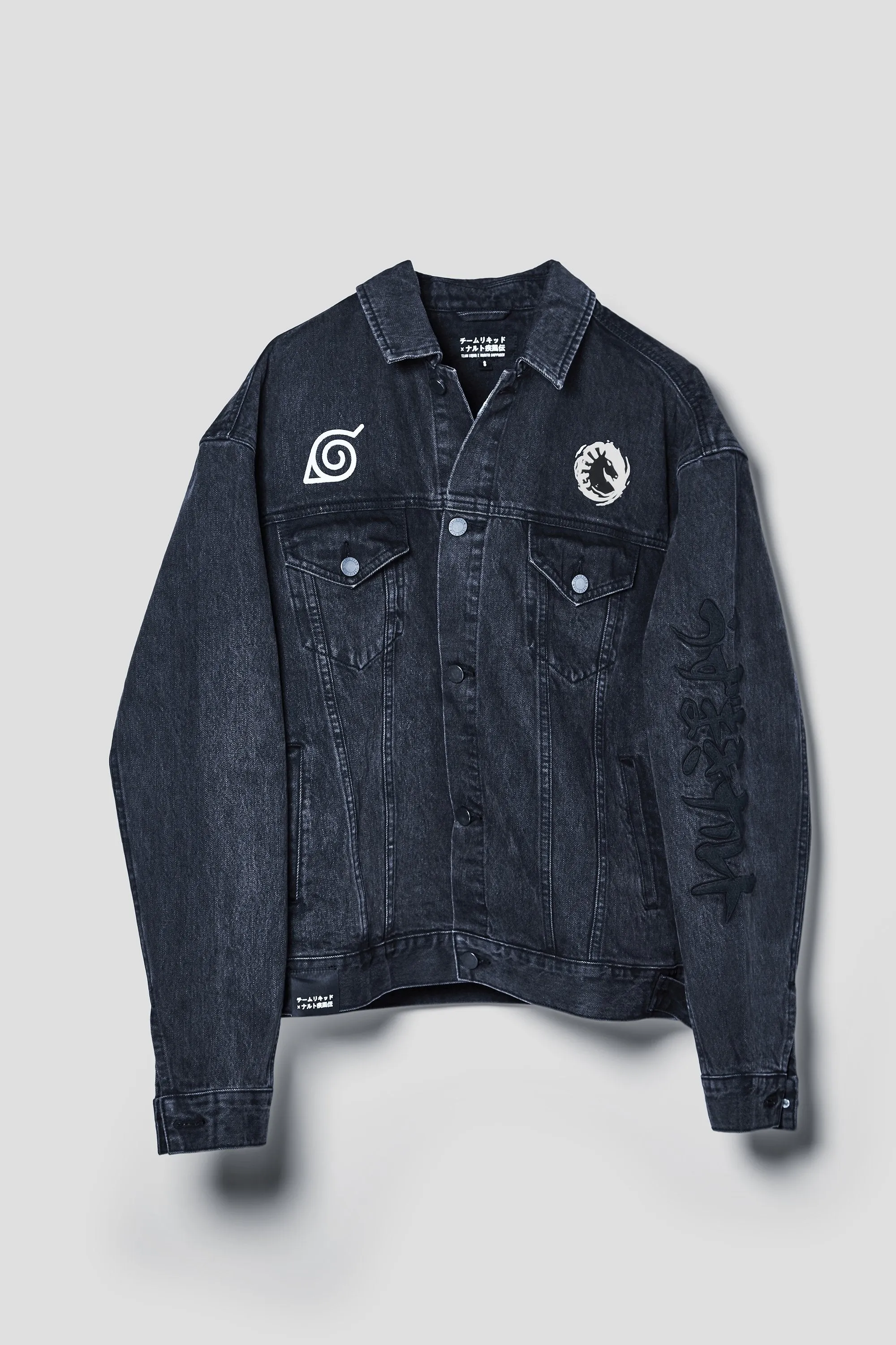 LIQUID x NARUTO LEAF VILLAGE DENIM JACKET