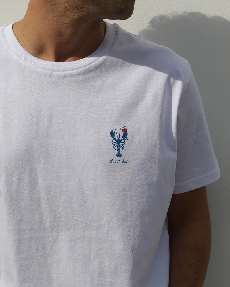 Lobsters Drink Wine | White T