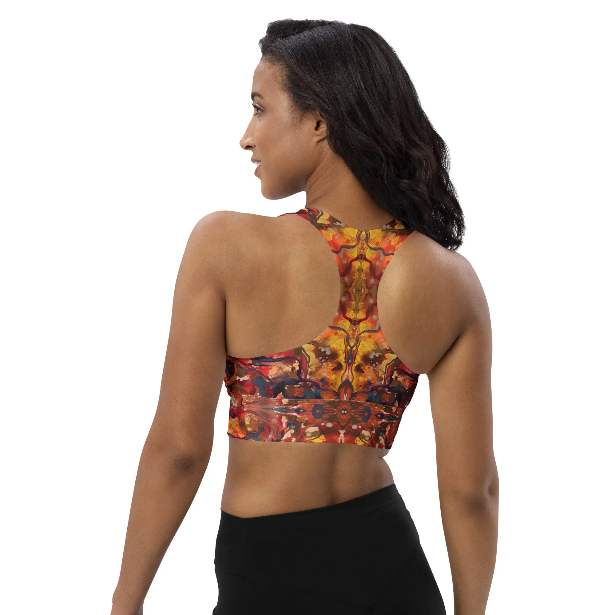 Longline sports bra, treasure