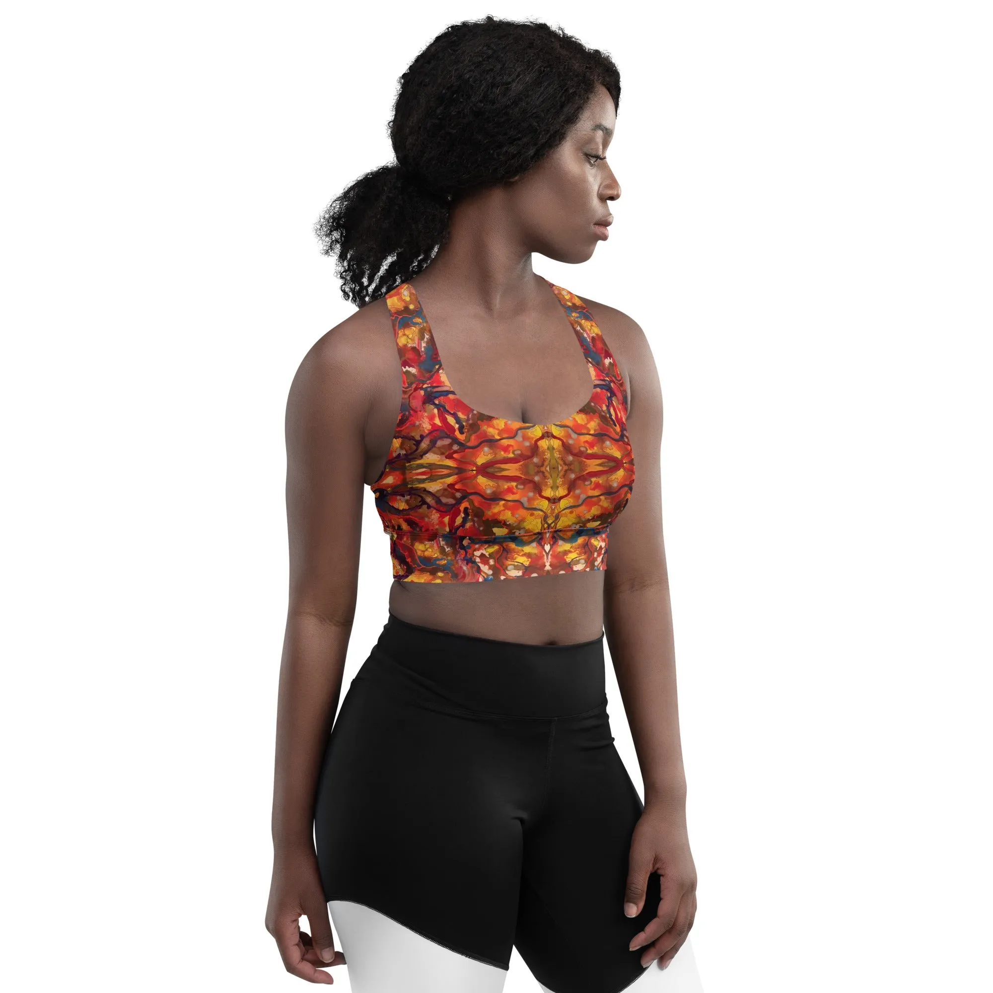 Longline sports bra, treasure