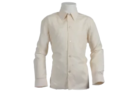 Longsleeve Raised Collar Shirt - Cream