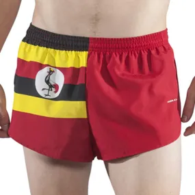 Men's 1" Elite Split Shorts- Uganda