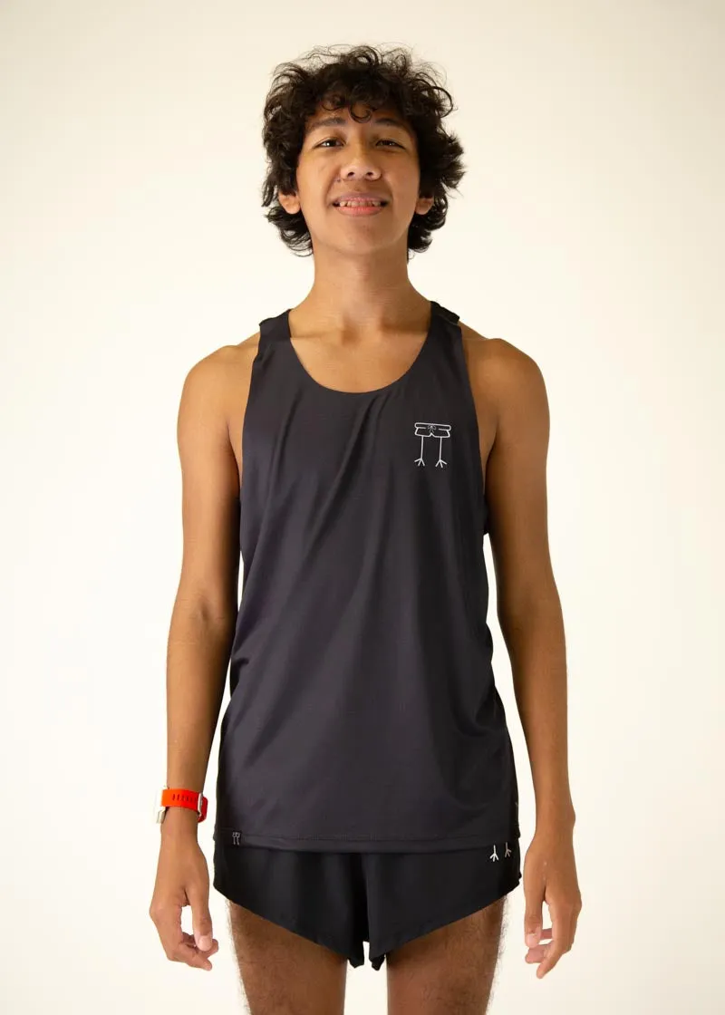 Men's Black Performance Singlet