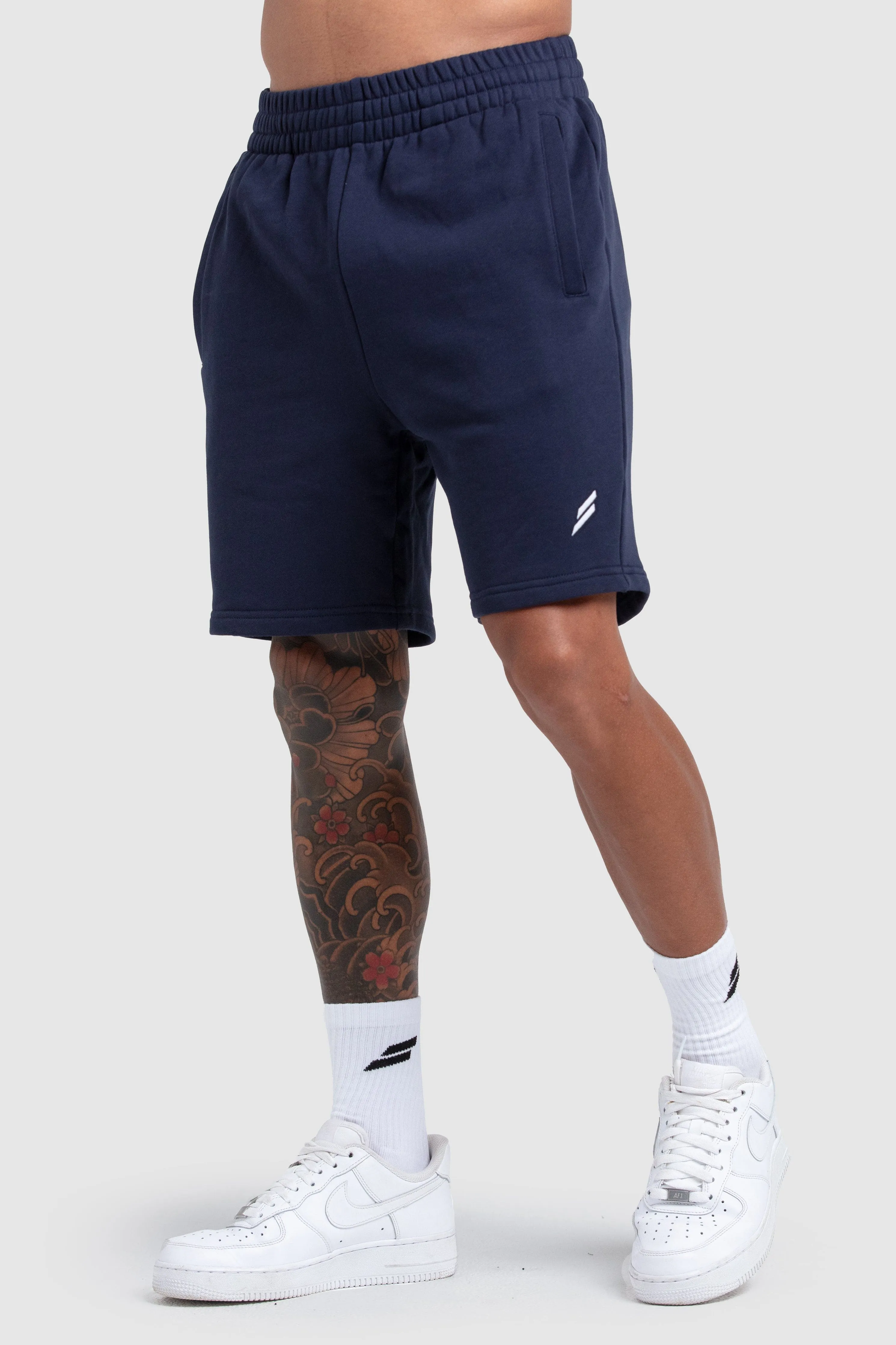 Men's Essential Cotton Shorts - Navy