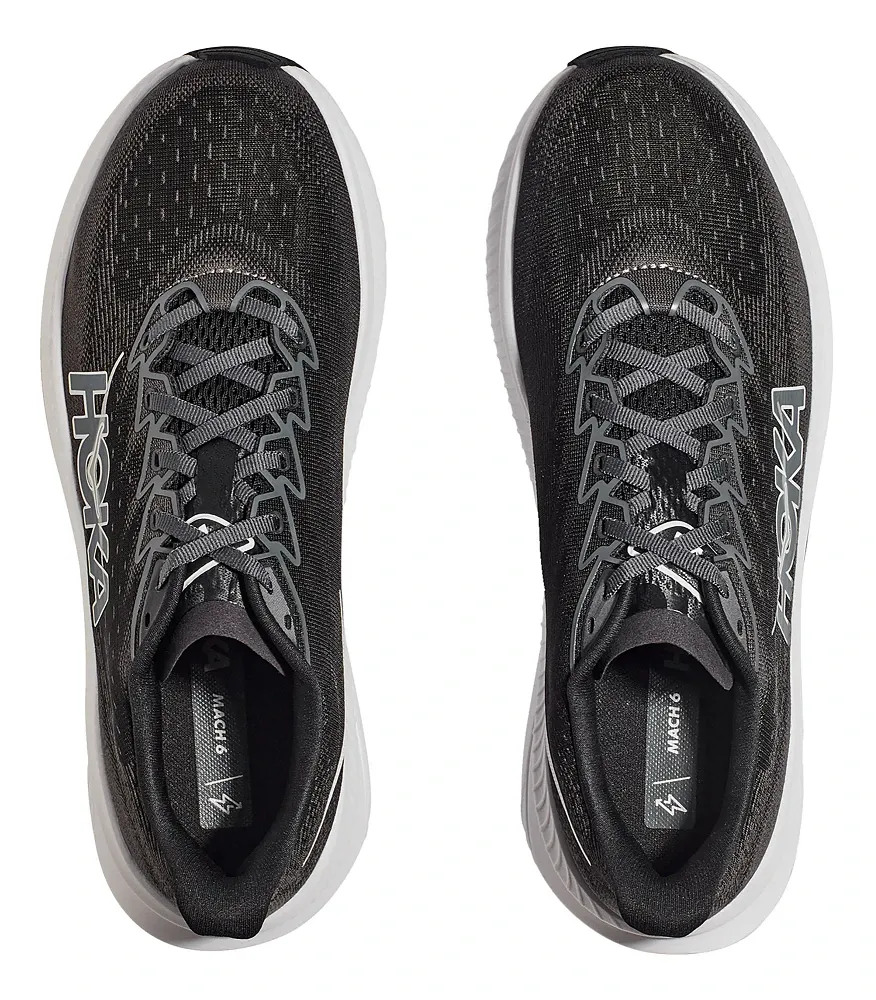 Men's Hoka Mach 6 (Black/White)