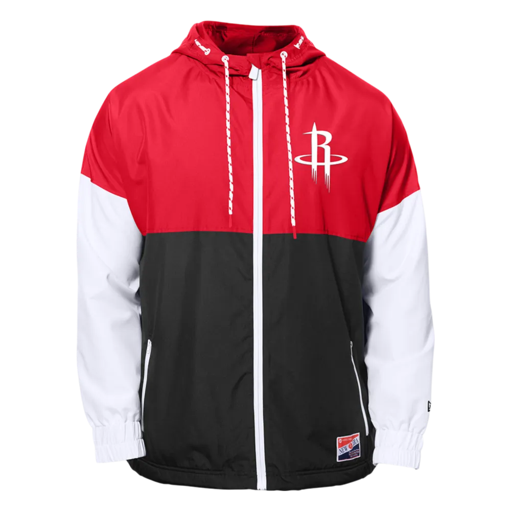 Men's Houston Rockets New Era Apparel Throwback Windbreaker