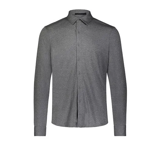 Men's Raffi | Aqua Cotton Buttondown | Charcoal