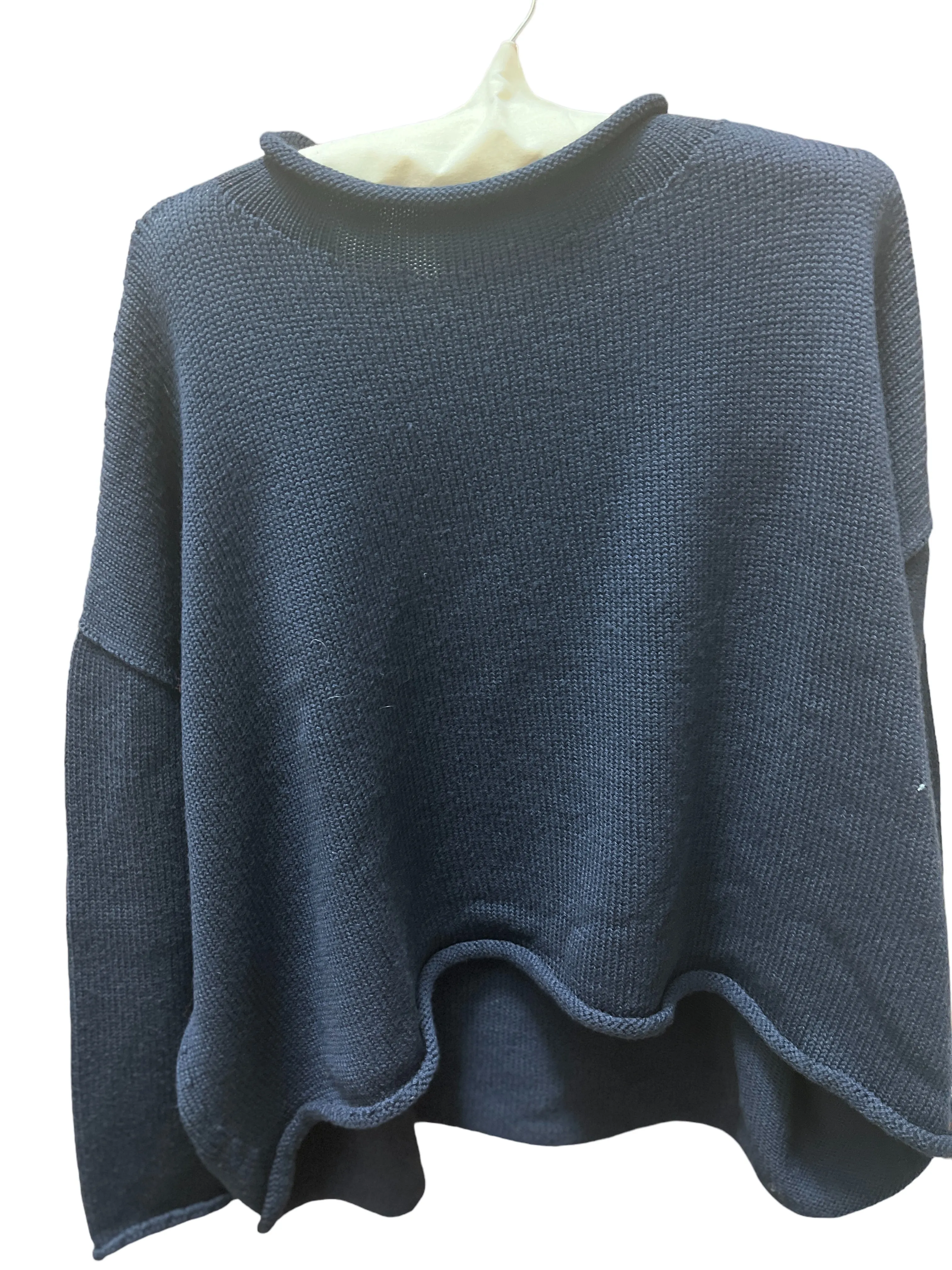 Merino roll neck wool knit