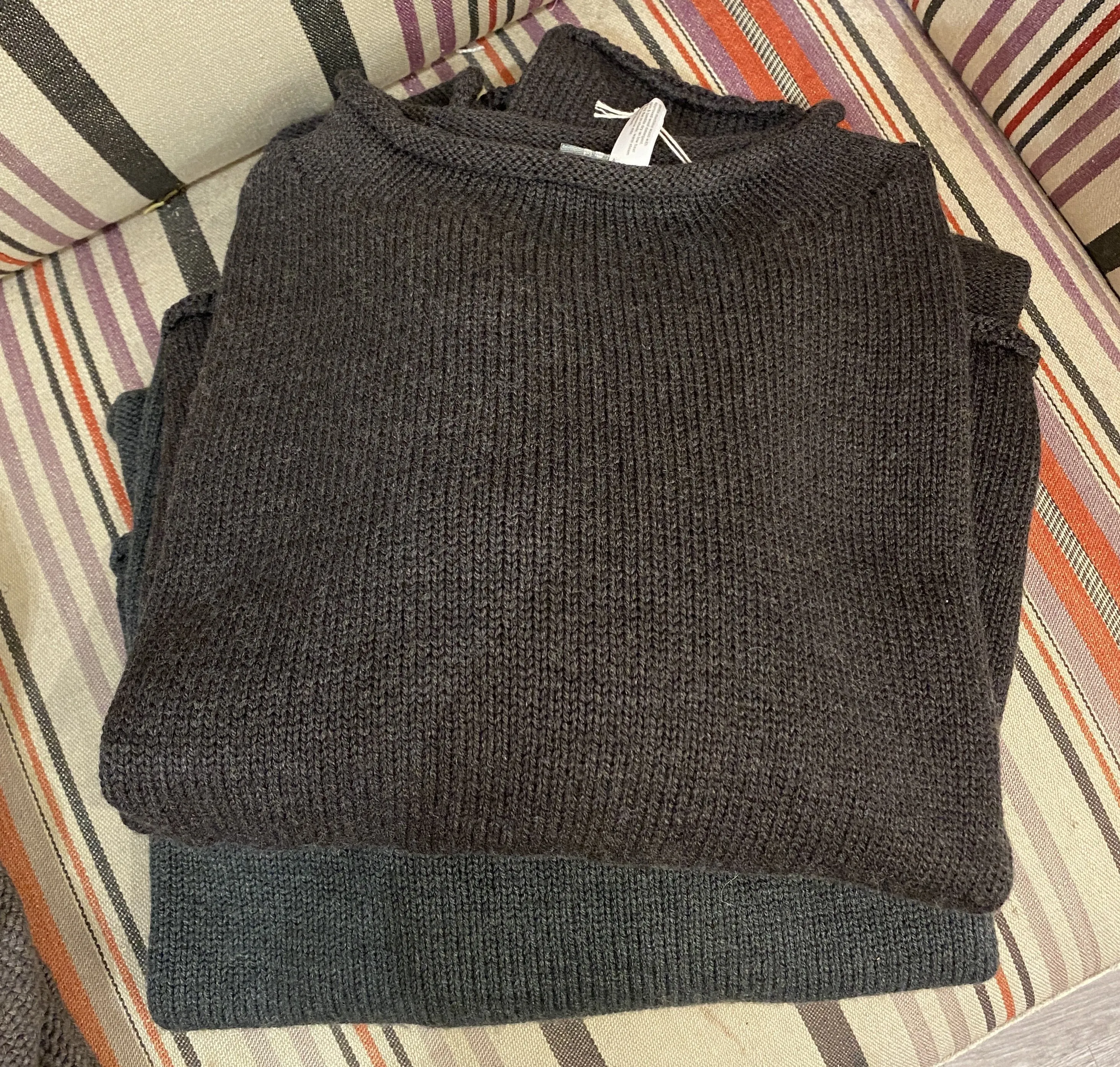 Merino roll neck wool knit