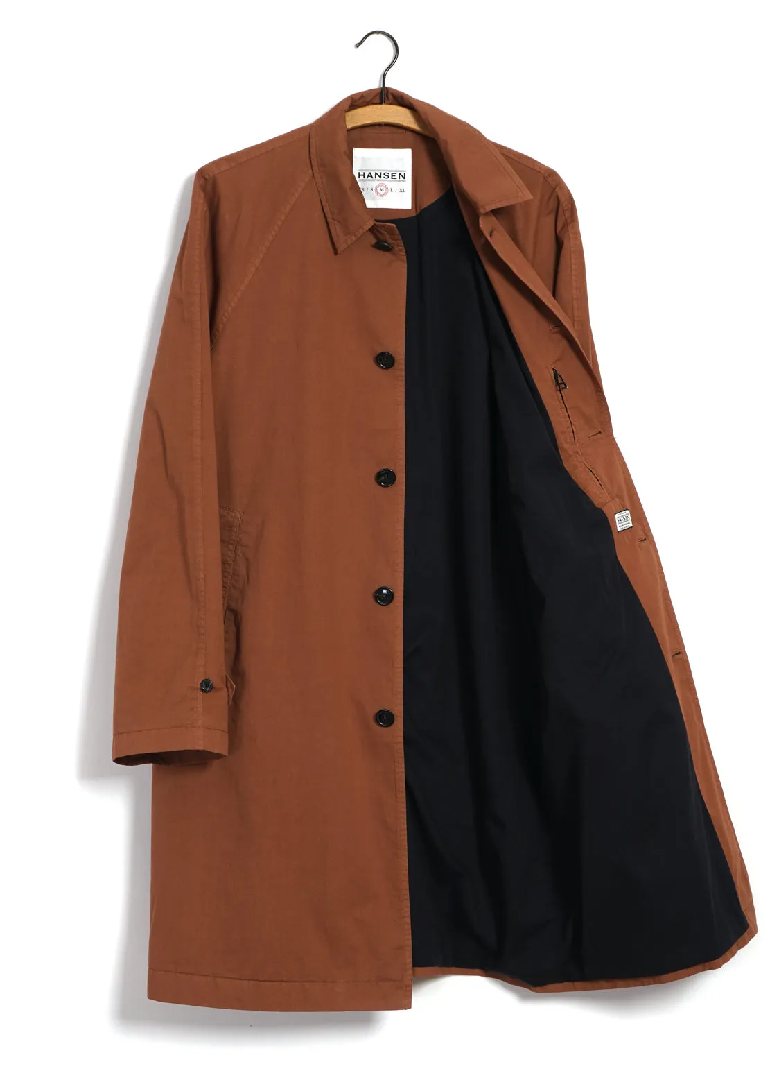 MORITZ | Long Windbreaker Coat | Copper