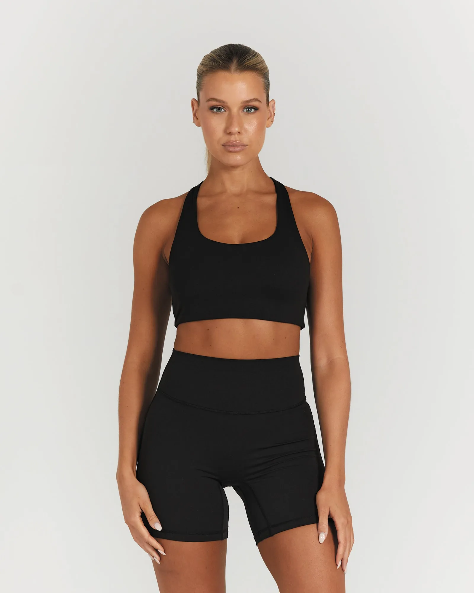 MOTION RACER BACK BRA - BLACK